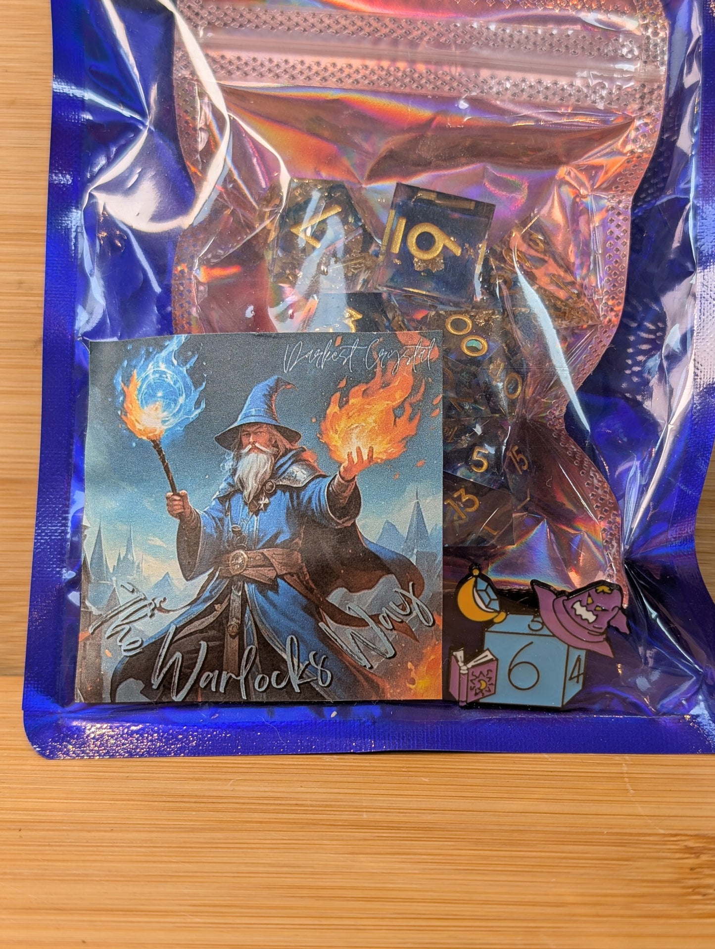 The Warlock's Way: Magic -Themed Polyhedral Dice & Accessories Set
