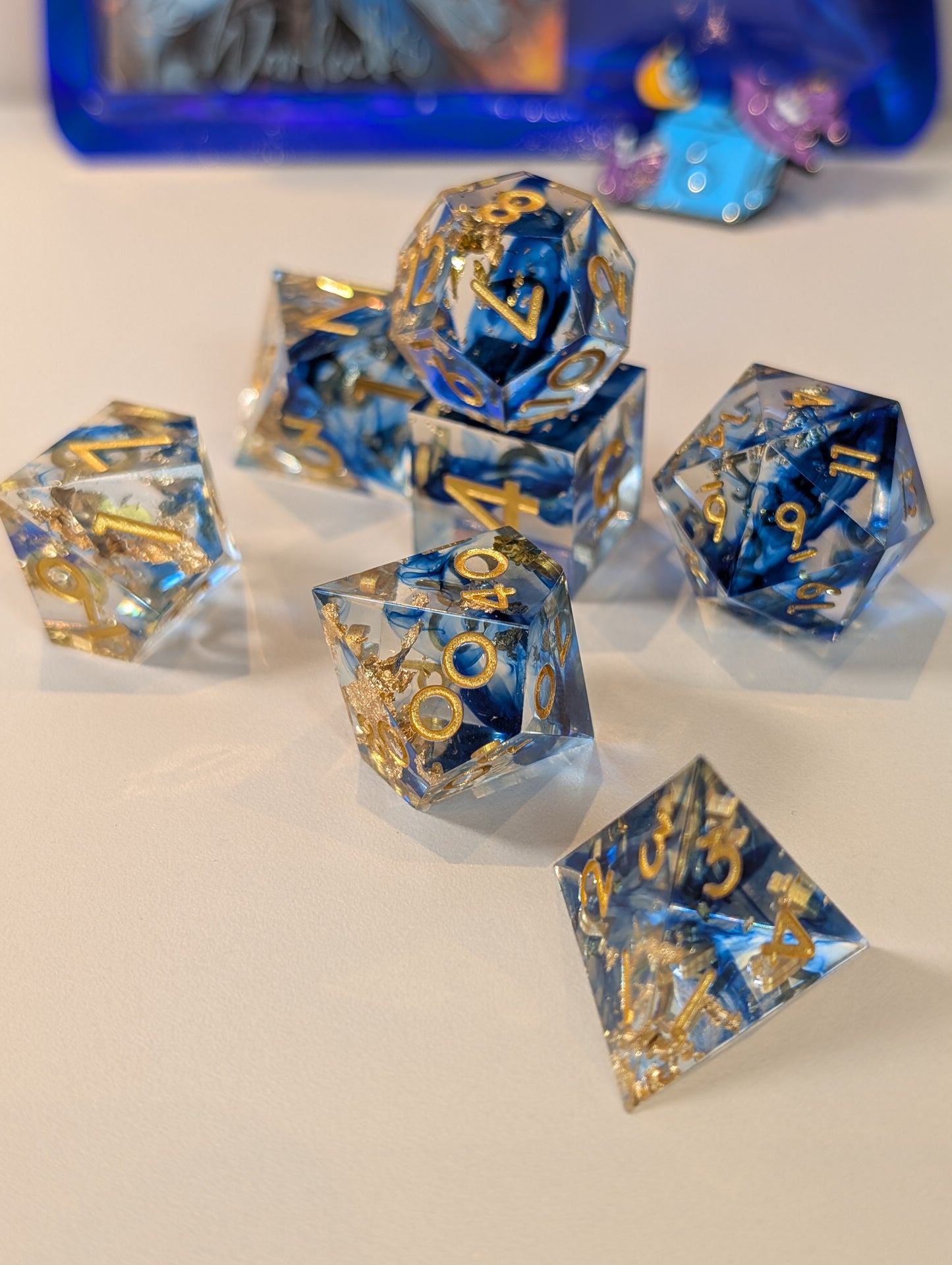 The Warlock's Way: Magic -Themed Polyhedral Dice & Accessories Set