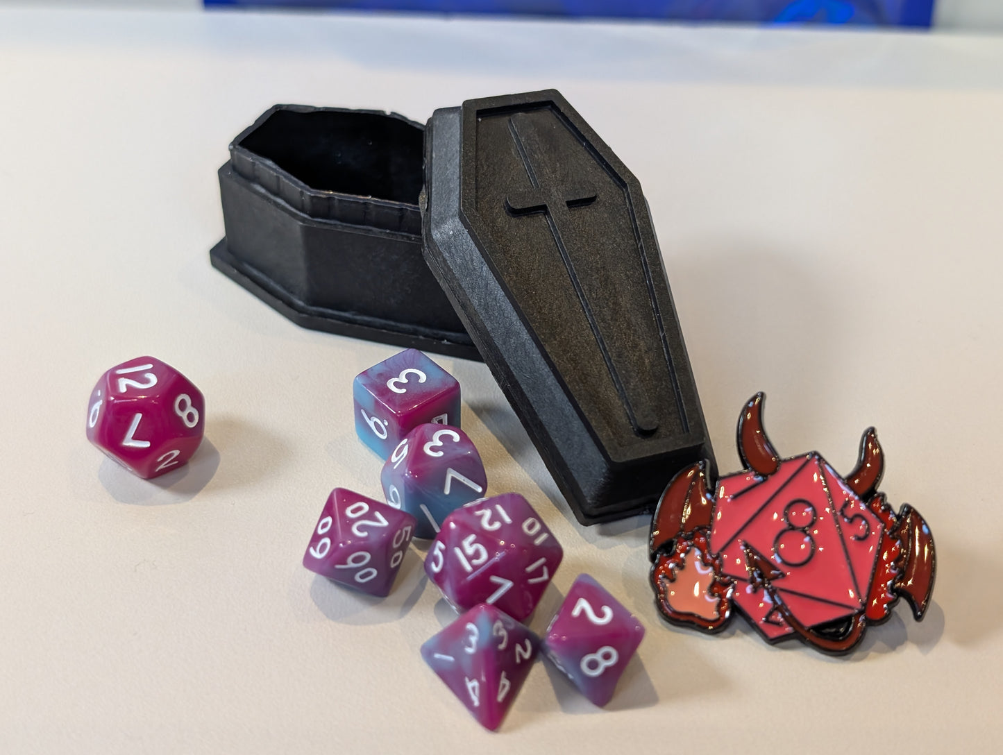 Wassup Witches Mini Dice Set in Coffin Box – Spooky, Stylish, and Spellbinding
