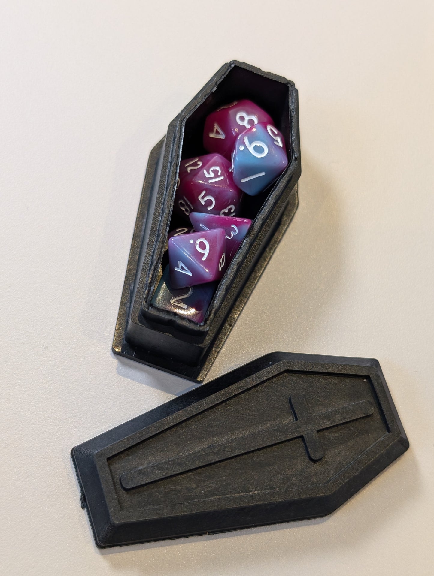 Wassup Witches Mini Dice Set in Coffin Box – Spooky, Stylish, and Spellbinding