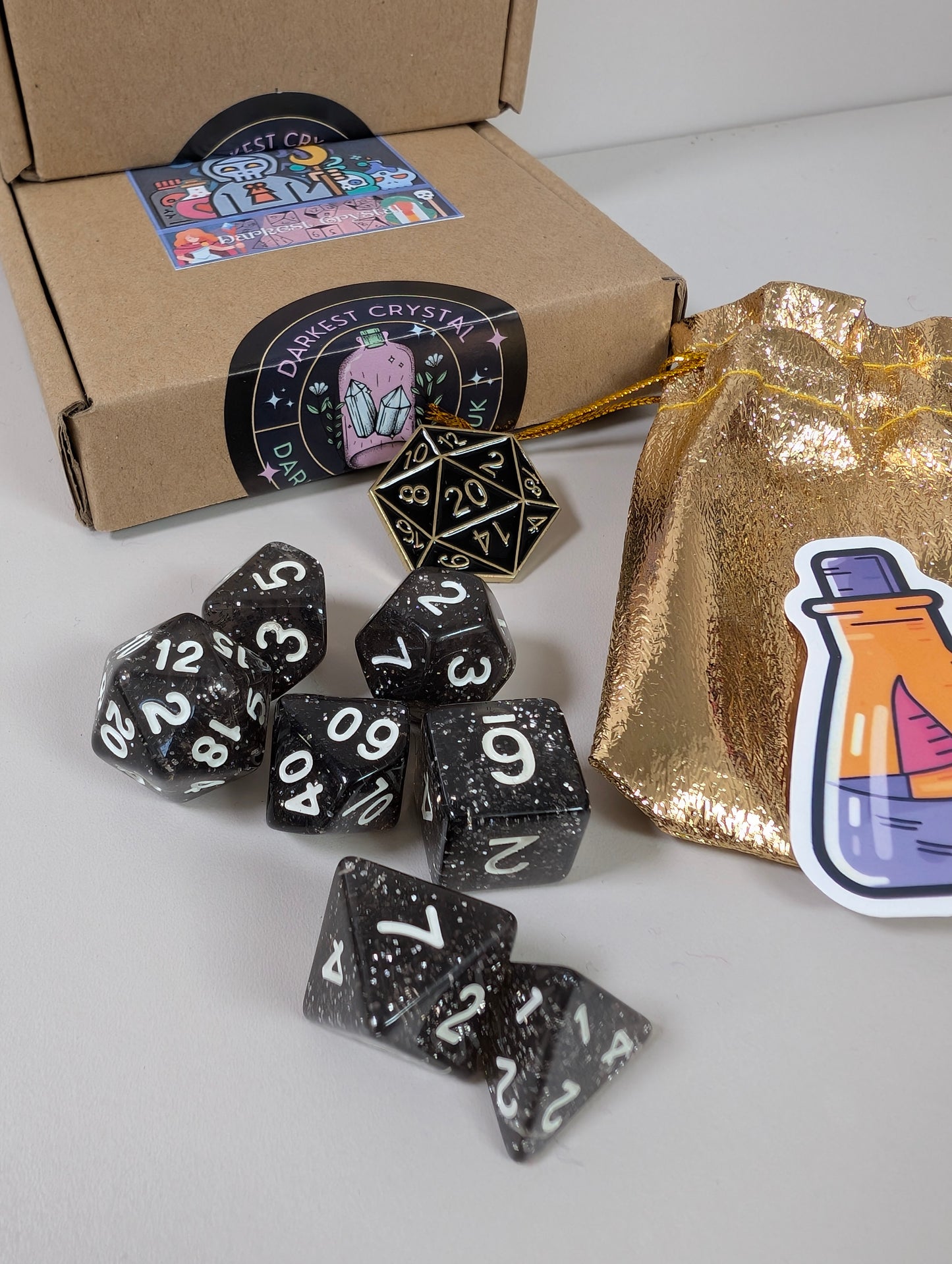 Crits and Curios: The Ultimate Mystery Dice Adventure Box for tabletop gamers