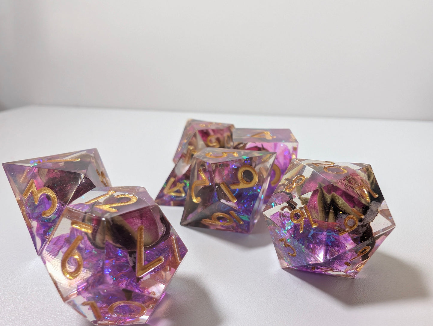 Love Spell Dice Gift Set – Rose-Filled Dice in Gold Ornate Treasure Box!
