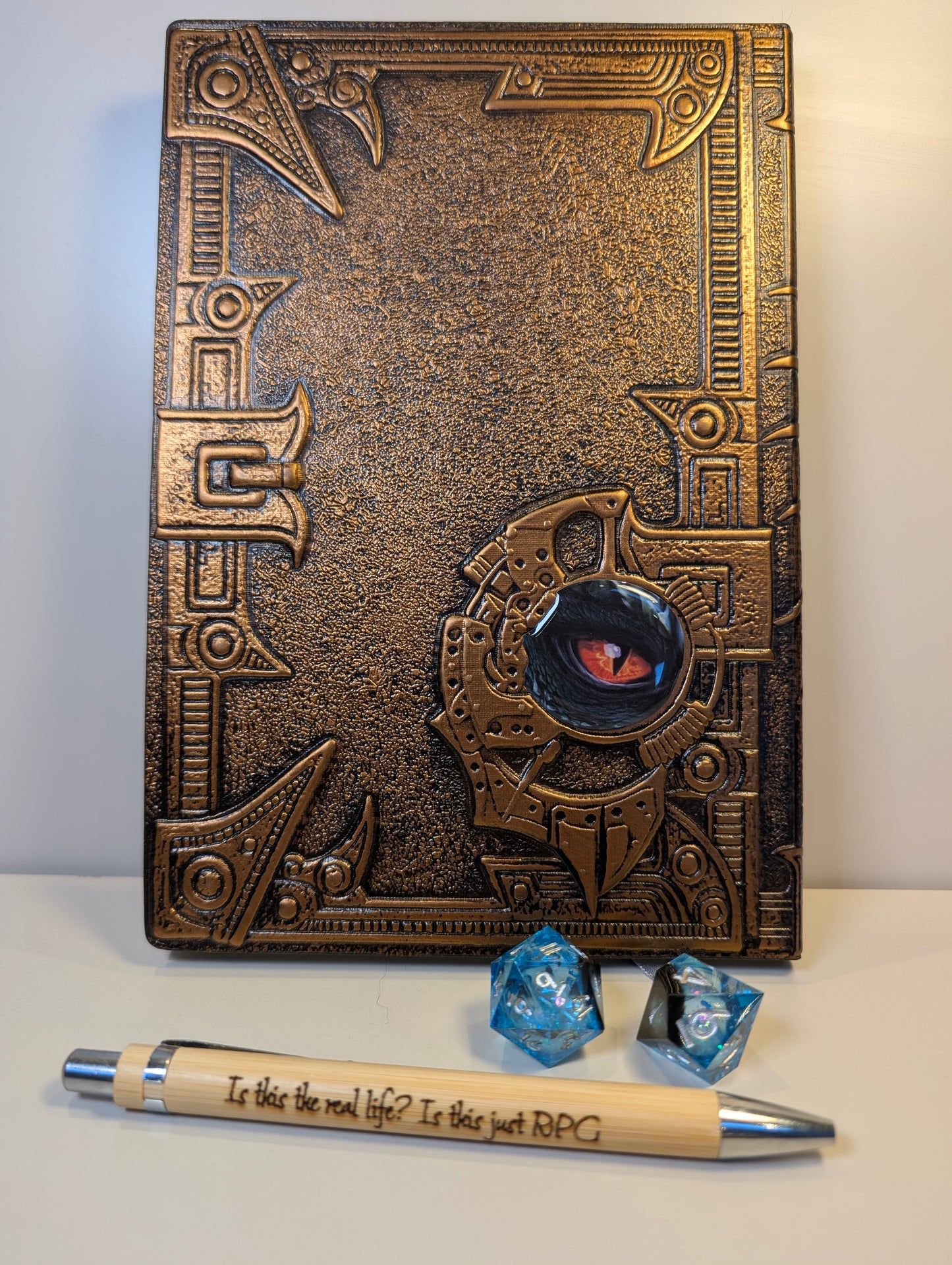 Epic 3D Embossed dragon TTRPG Notebook & pen – Perfect for RPG Campaign Notes & Character Journals (Copy)