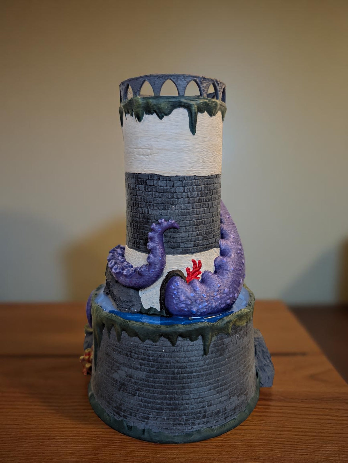 TTRPG accessories, Kraken’s Grasp Dice Tower – Lighthouse of Lost Rolls Gift ideas for geeks & gamers