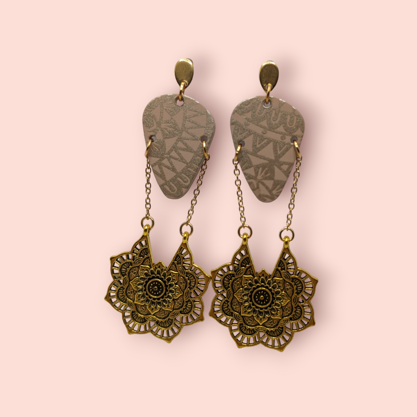 Caramel kisses themed earrings caramel queen