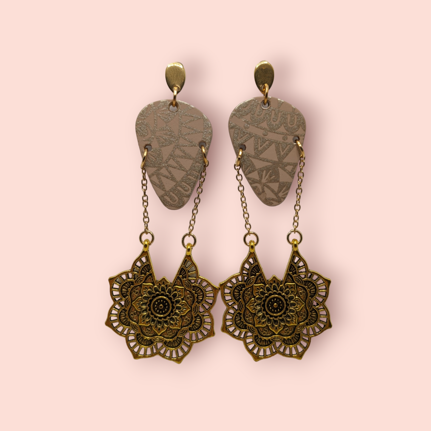 Caramel kisses themed earrings caramel queen