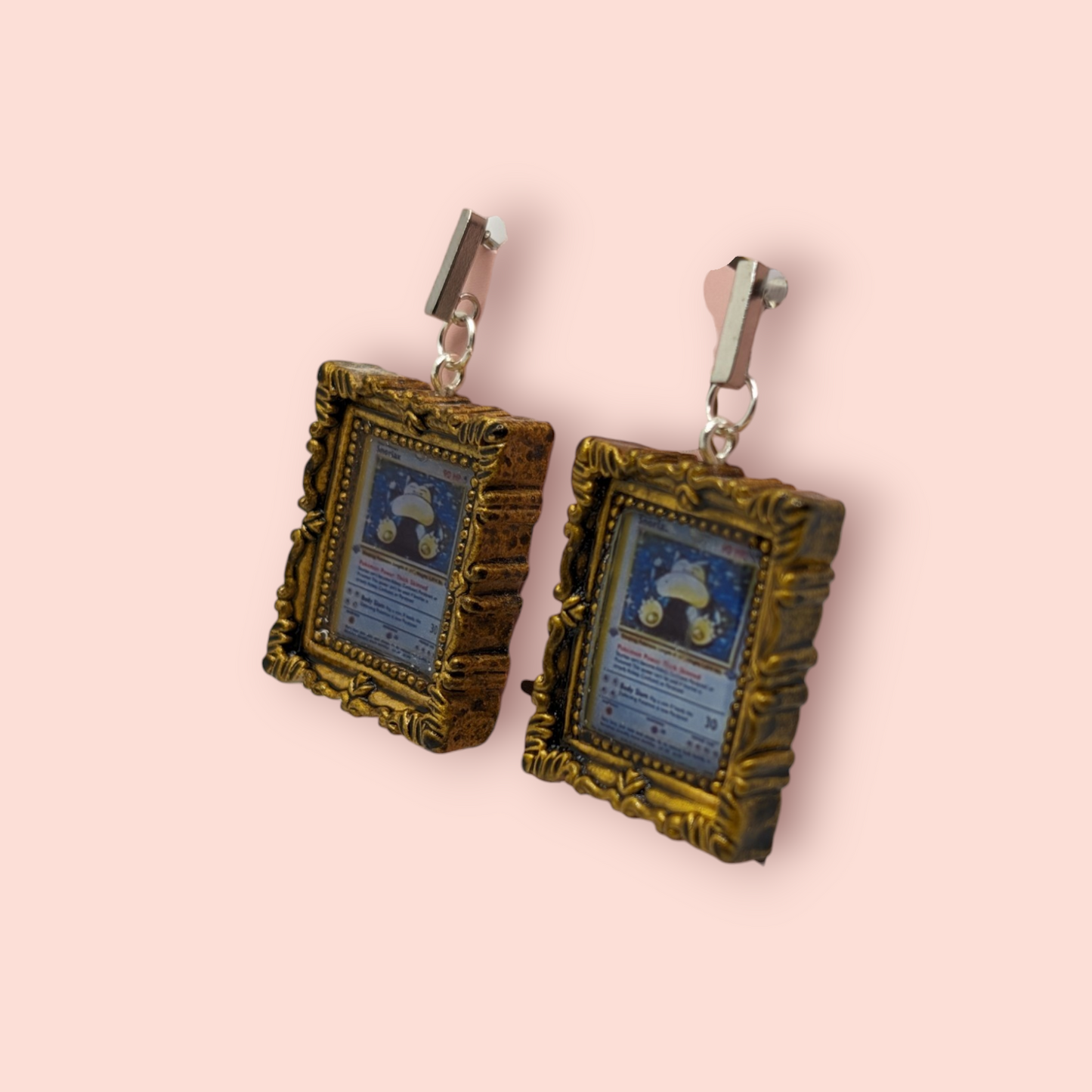 Snorlax hall of fame frame earrings
