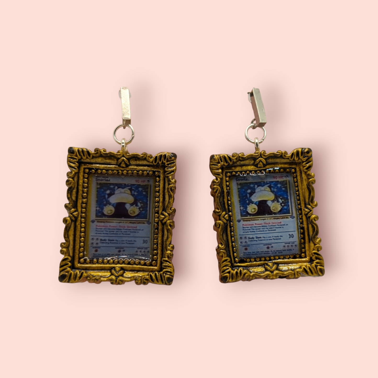 Snorlax hall of fame frame earrings