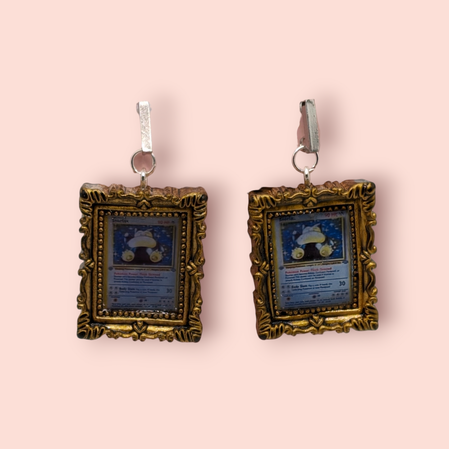 Snorlax hall of fame frame earrings