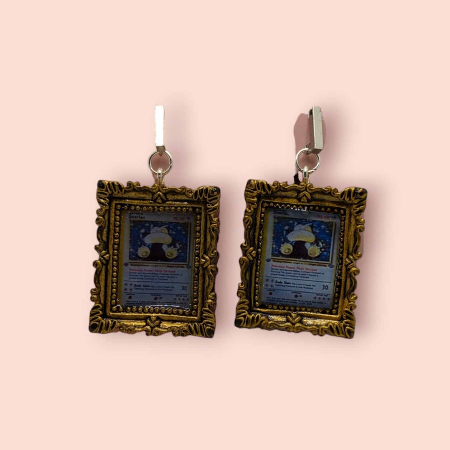 Snorlax hall of fame frame earrings