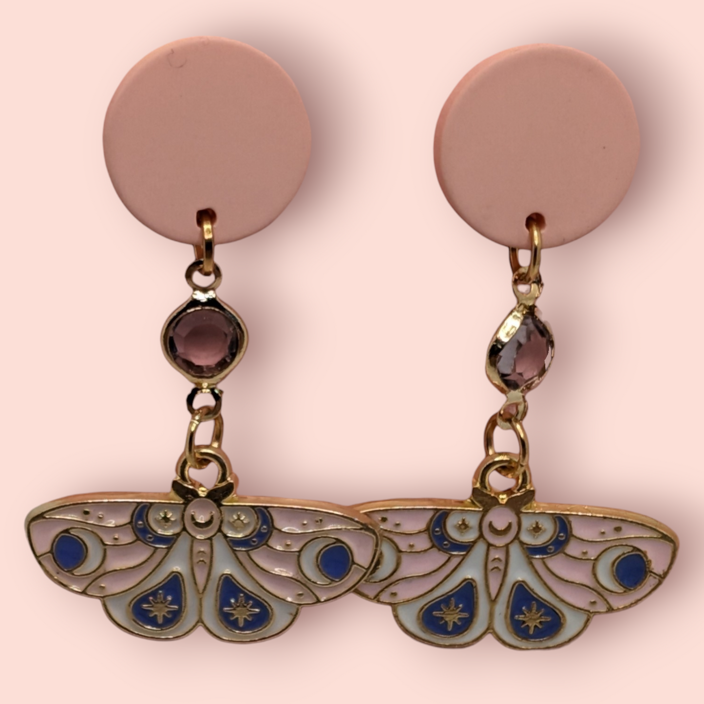 enchanting world of nature Magical Moth Earrings