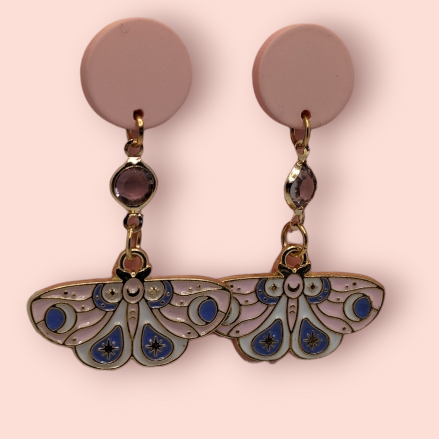 enchanting world of nature Magical Moth Earrings