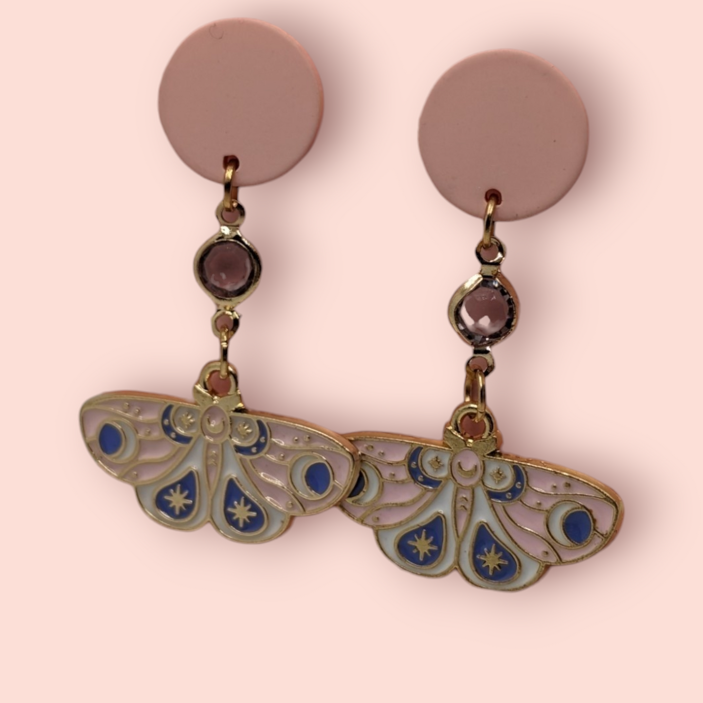 enchanting world of nature Magical Moth Earrings