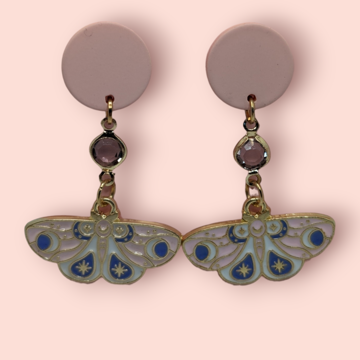 enchanting world of nature Magical Moth Earrings