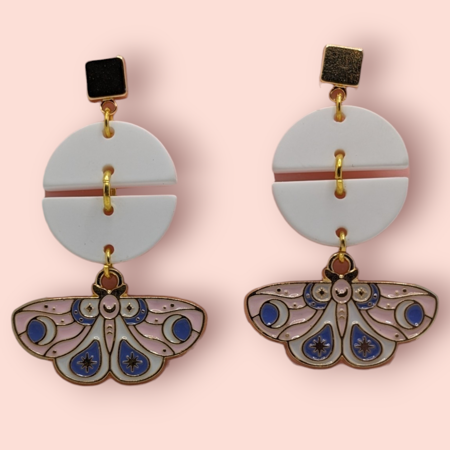 enchanting world of nature Magical Moth Earrings