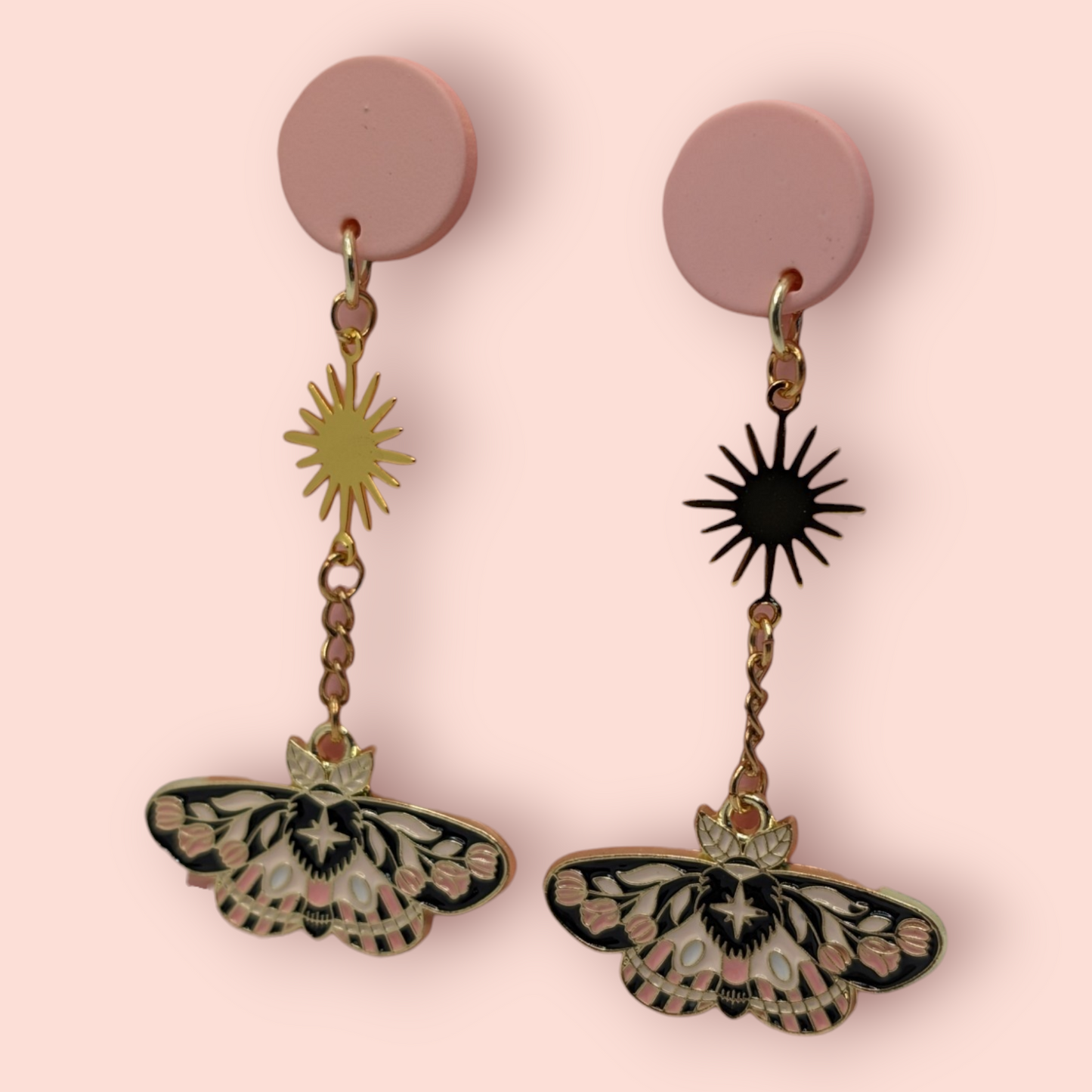 enchanting world of nature Magical Moth Earrings