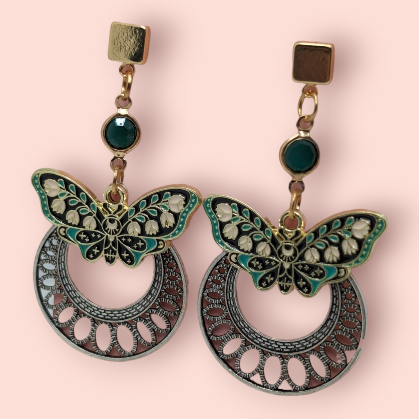 enchanting world of nature Magical Moth Earrings