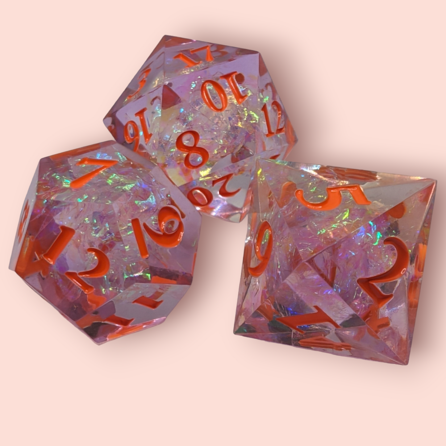 spellbound tabletop roleplay gaming polyhedral dice gift set, keyring, badge