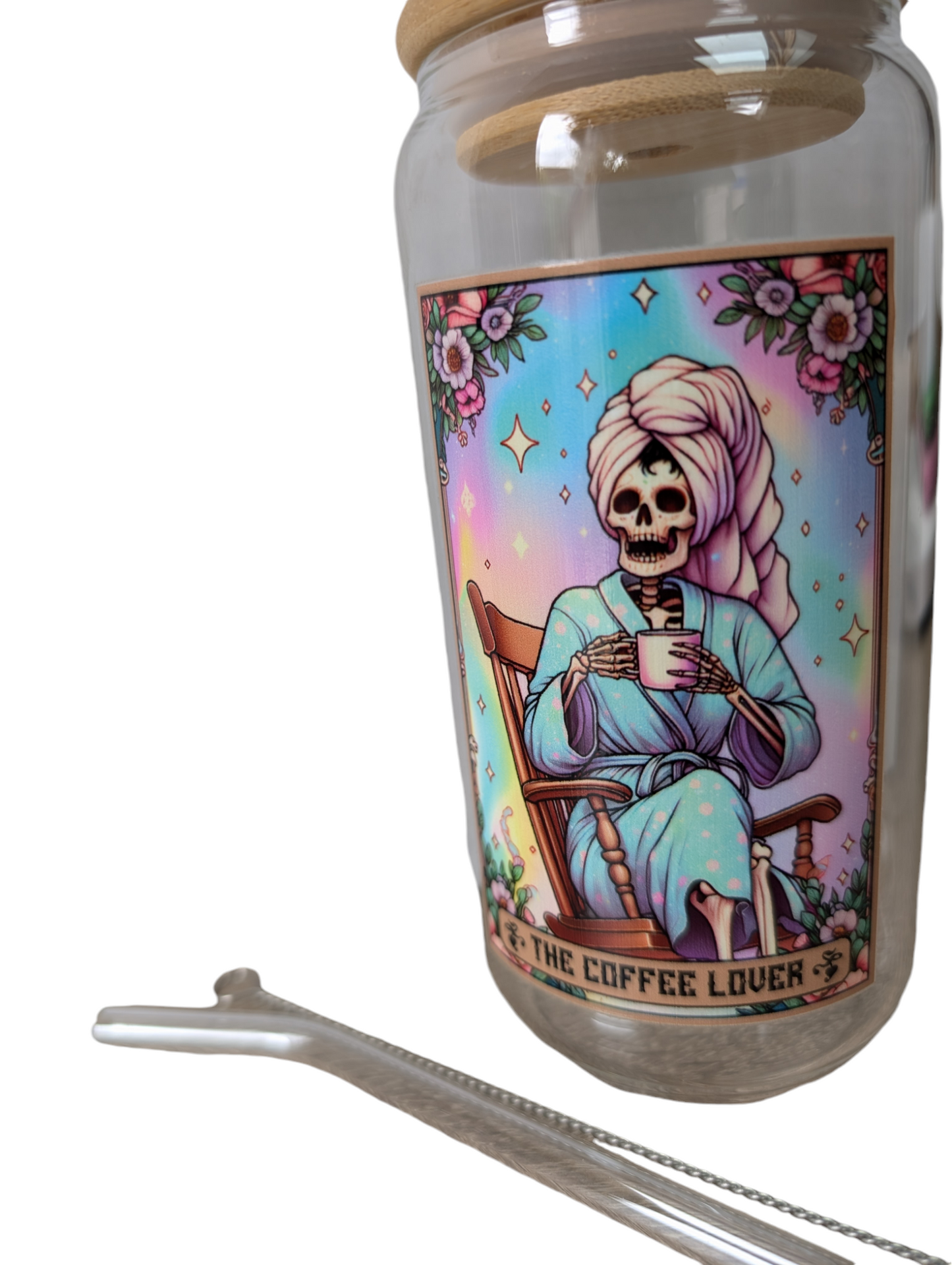 Glass Tumbler Gift Box - " The coffee Lover" 550ml borosilicate glass