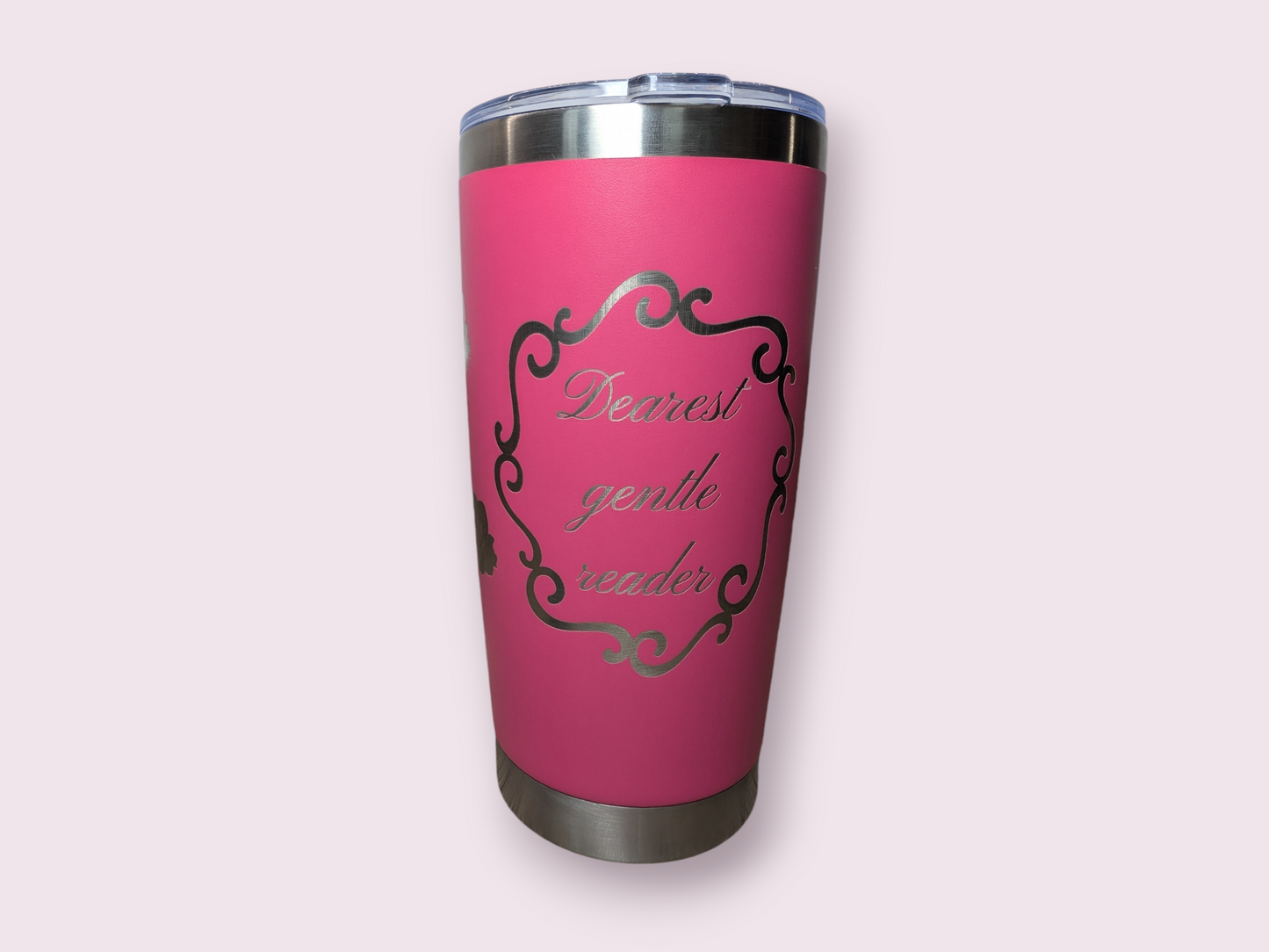 Dearest gentle reader Laser Engraved Tumbler for Hot and Cold Drinks, Personalized opt, Durable, Insulated Travel Mug, Perfect Gift
