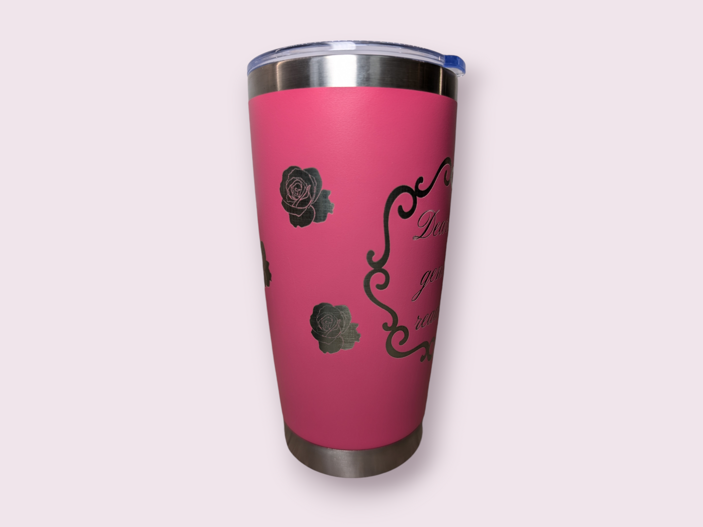 Dearest gentle reader Laser Engraved Tumbler for Hot and Cold Drinks, Personalized opt, Durable, Insulated Travel Mug, Perfect Gift