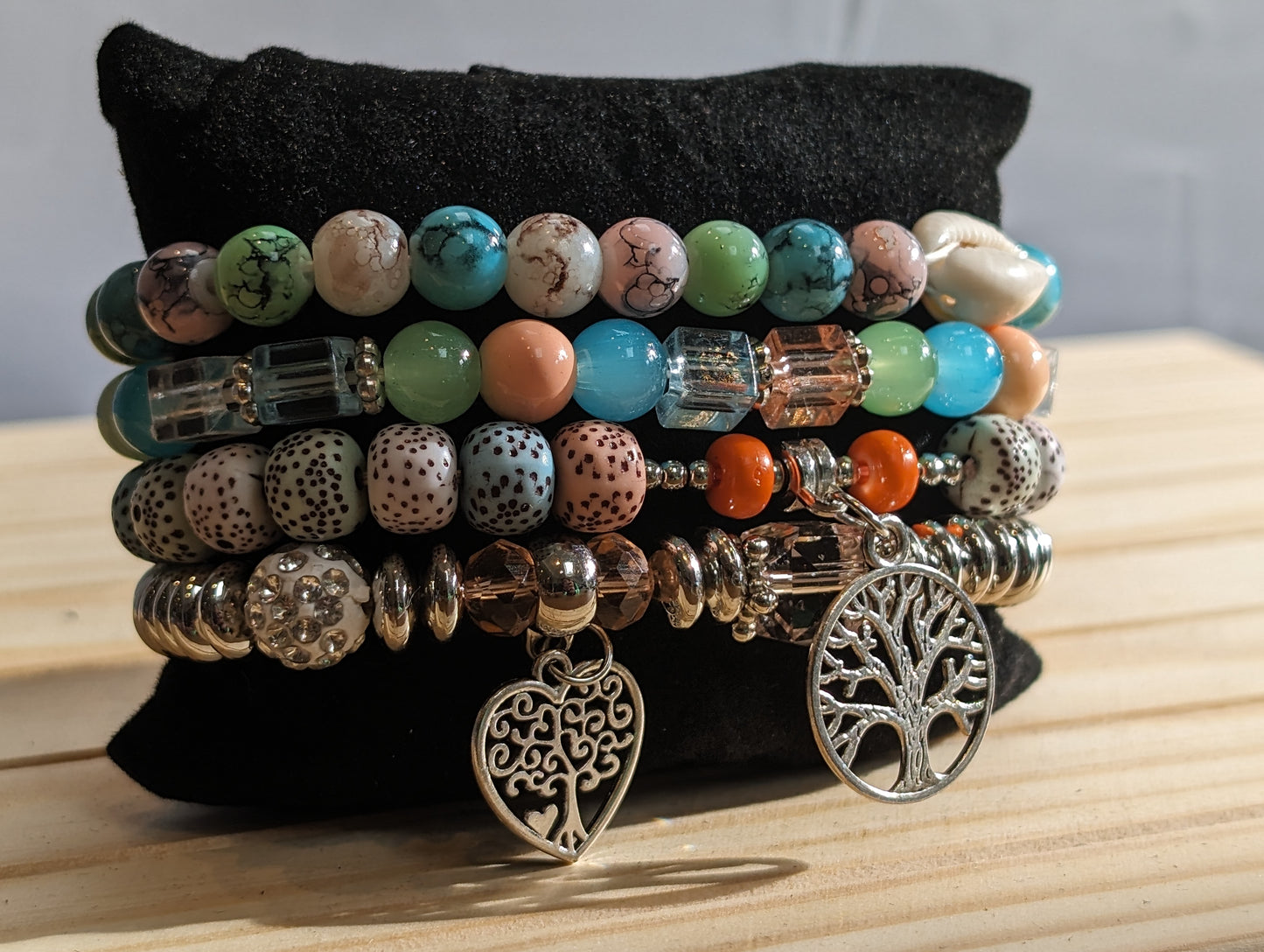 Stackems bracelet set spring summer collection : tree of life