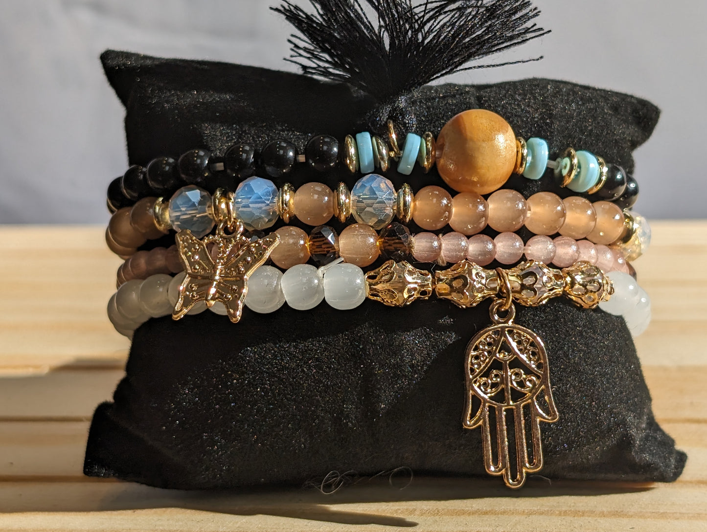 Stackems bracelet set spring summer collection : eye of the tiger