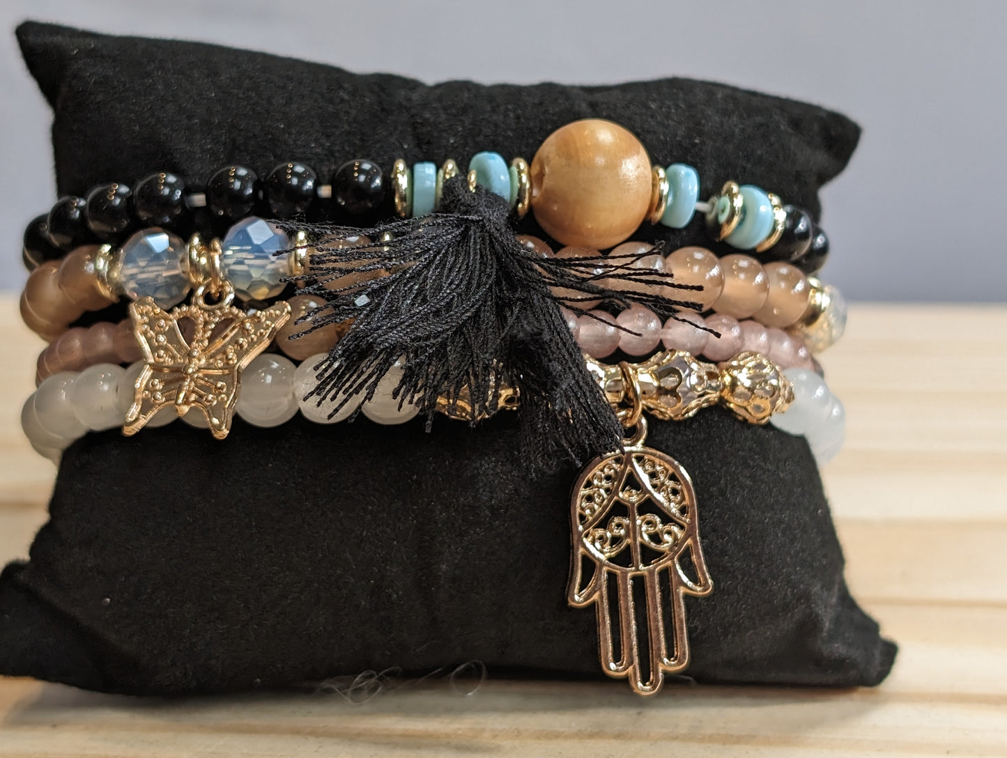 Stackems bracelet set spring summer collection : eye of the tiger