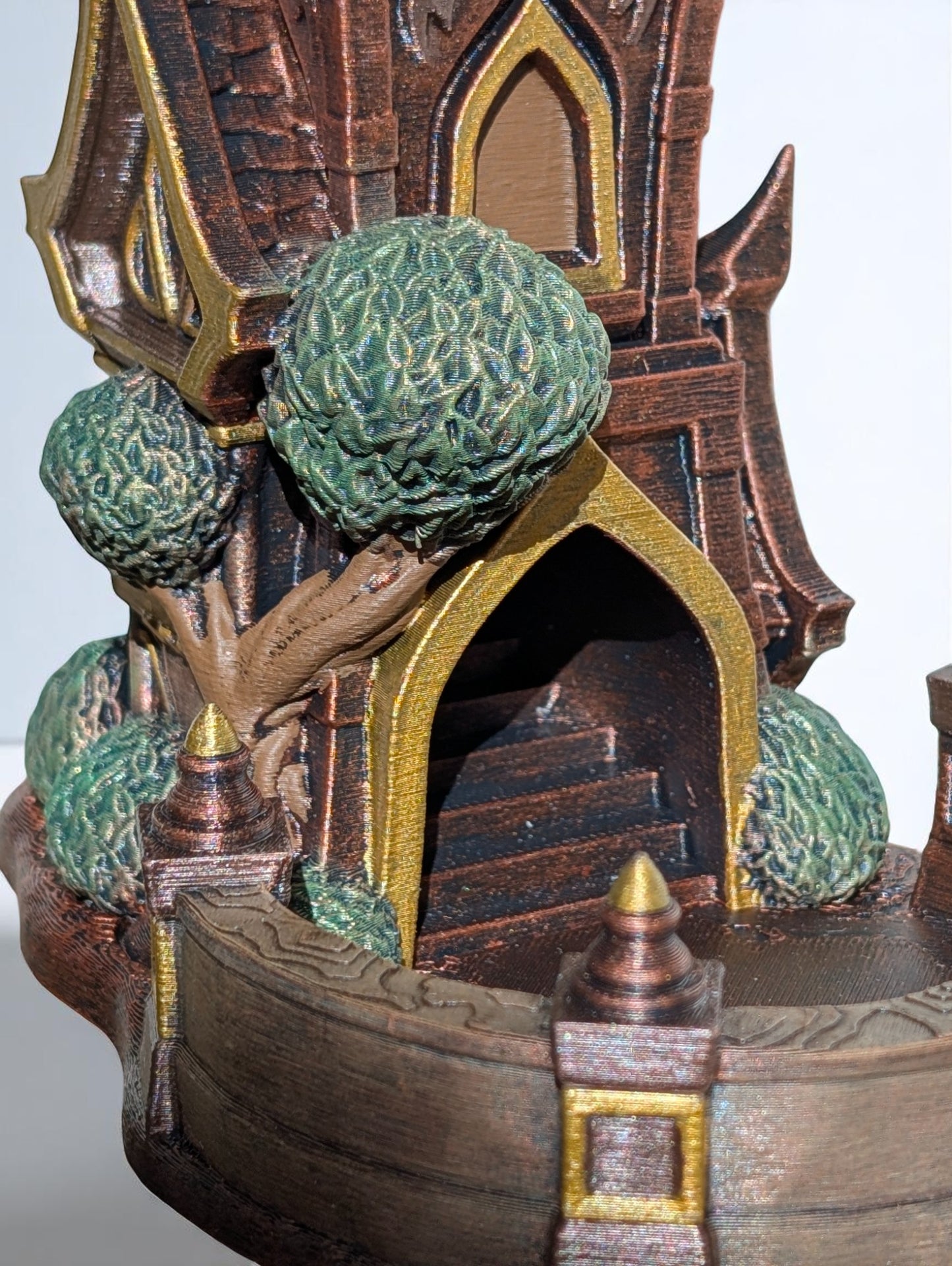 TTRPG accessories, Arcane Spire Dice Tower – Roll Like a High Elf dice tower. Gift ideas for geeks & gamers