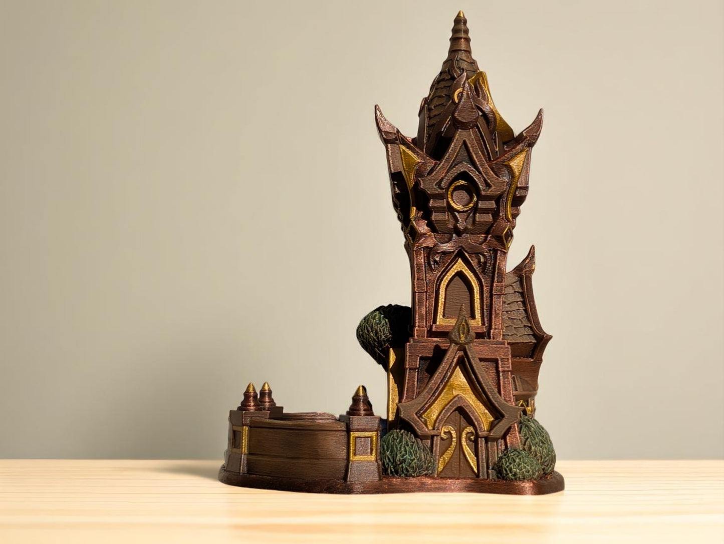 TTRPG accessories, Arcane Spire Dice Tower – Roll Like a High Elf dice tower. Gift ideas for geeks & gamers