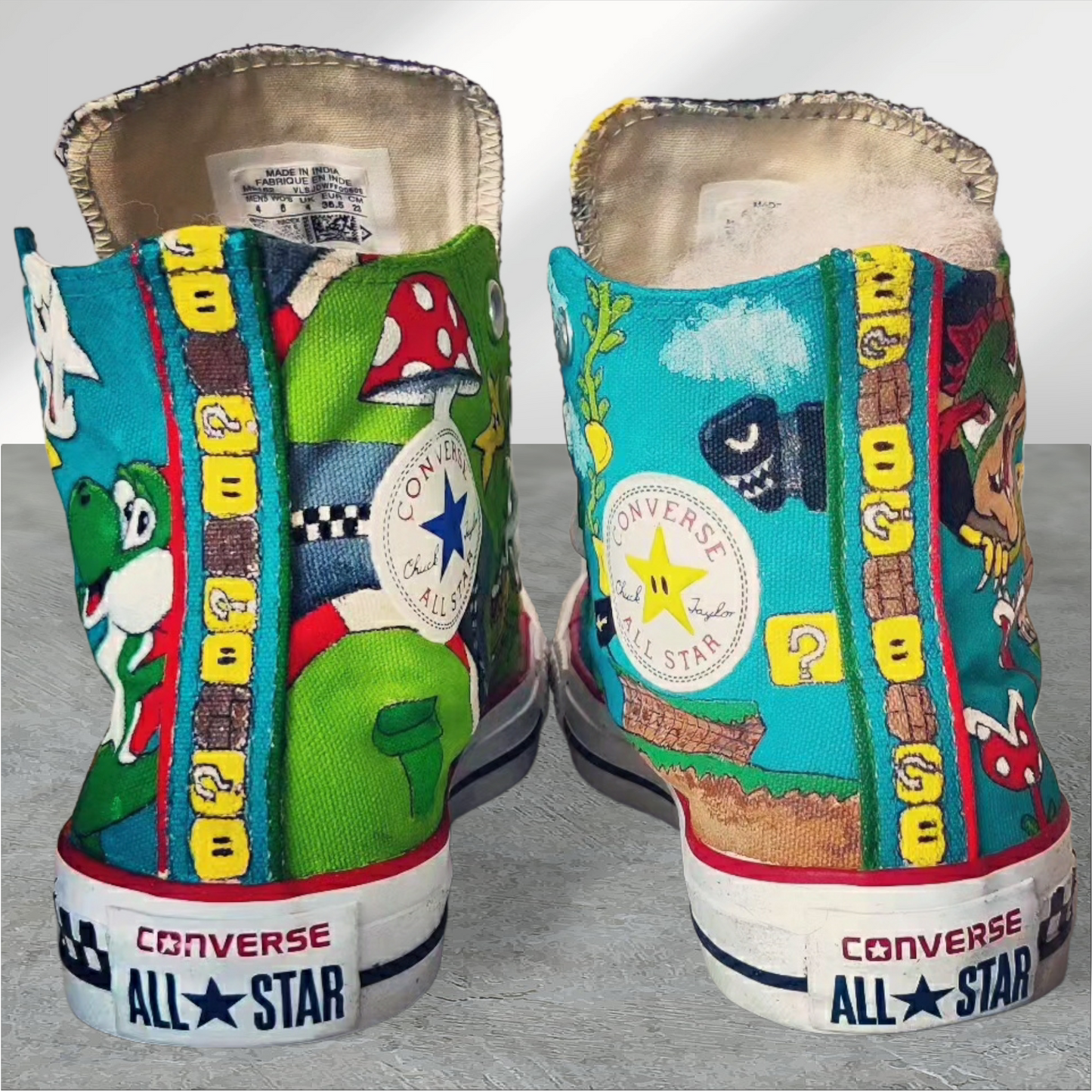 Custom Mario converse size 4