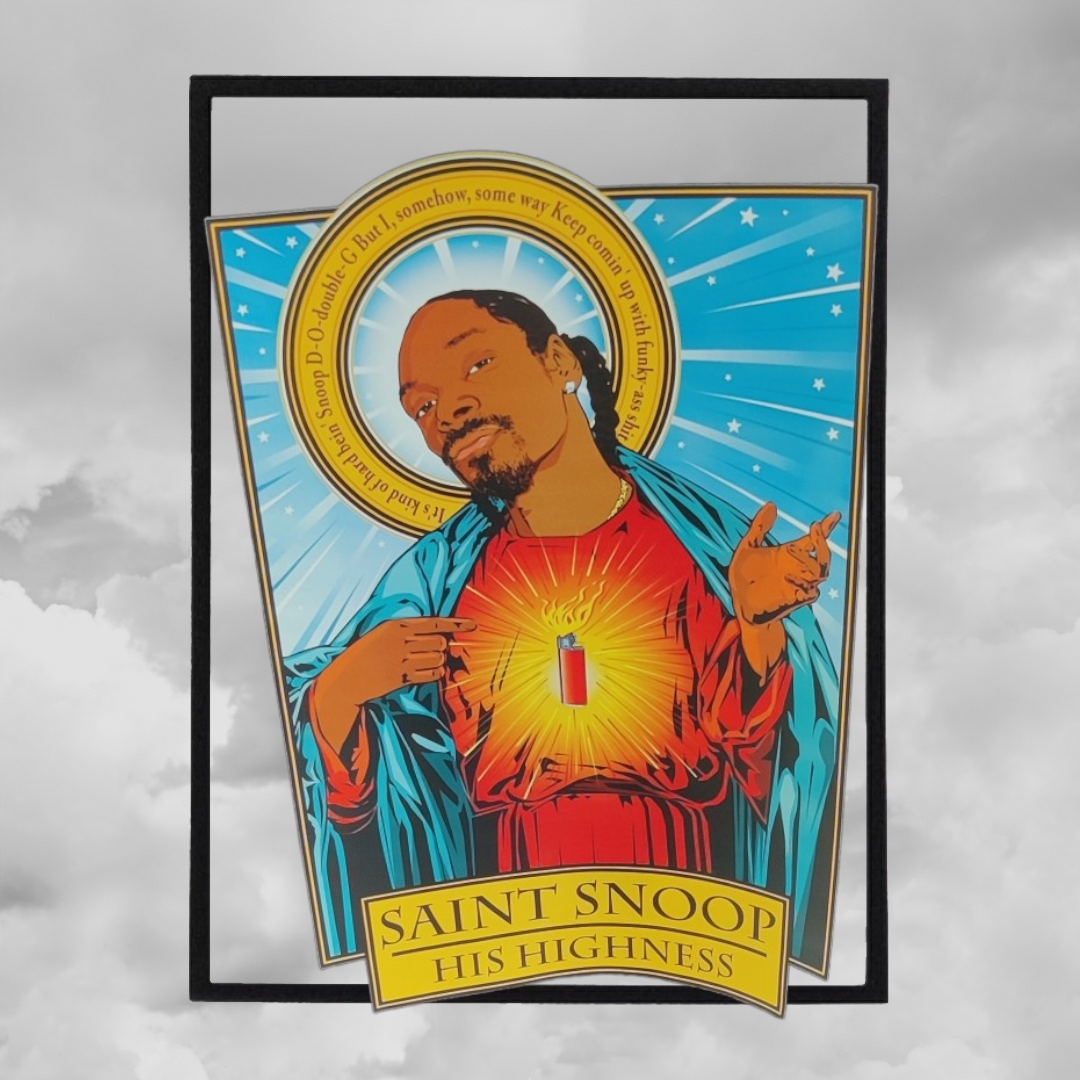 Saint snoop "his highness" custom print size medium hoodie