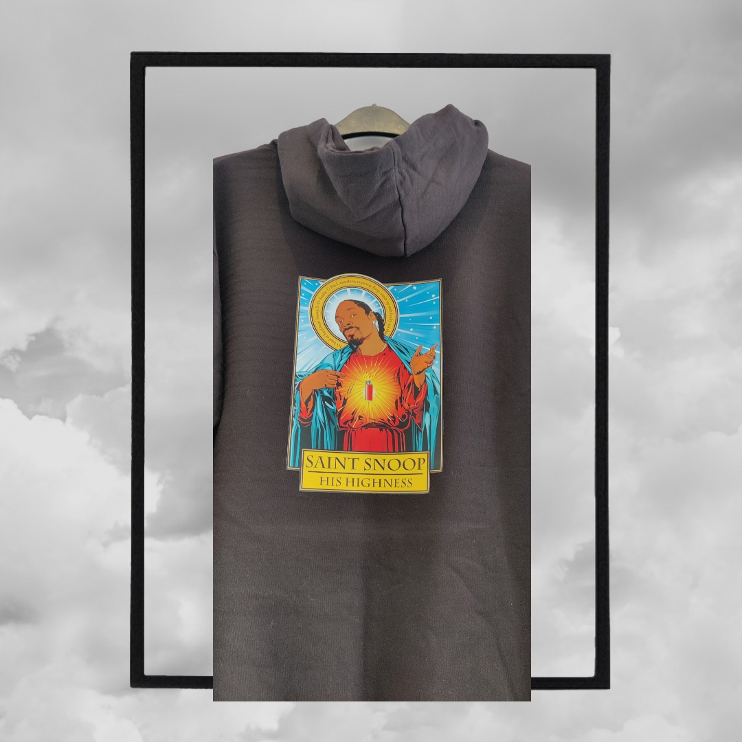 Saint snoop "his highness" custom print size medium hoodie