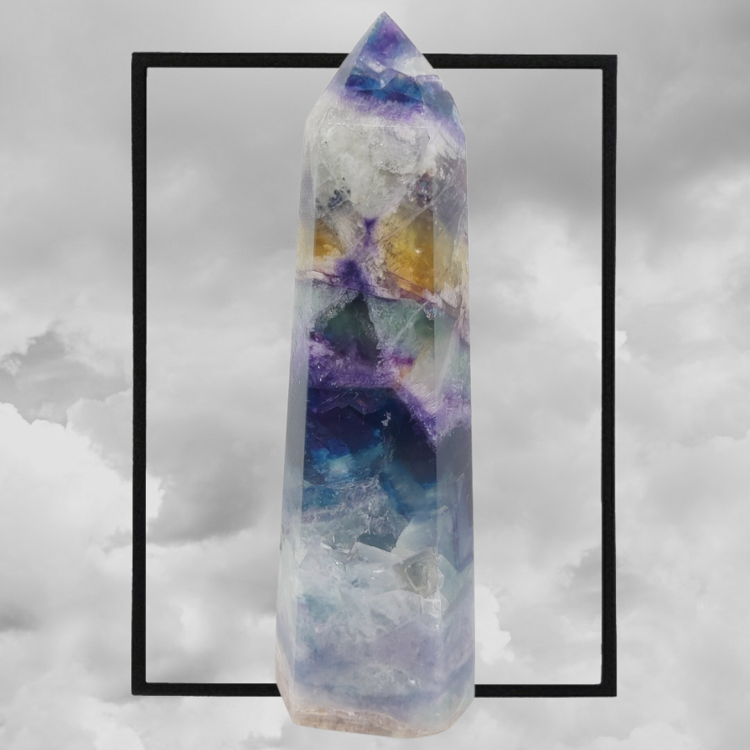 Amazing large flourite tower