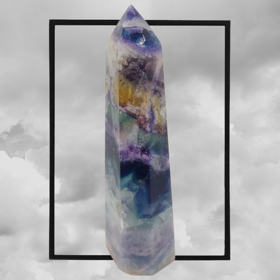 Amazing large flourite tower