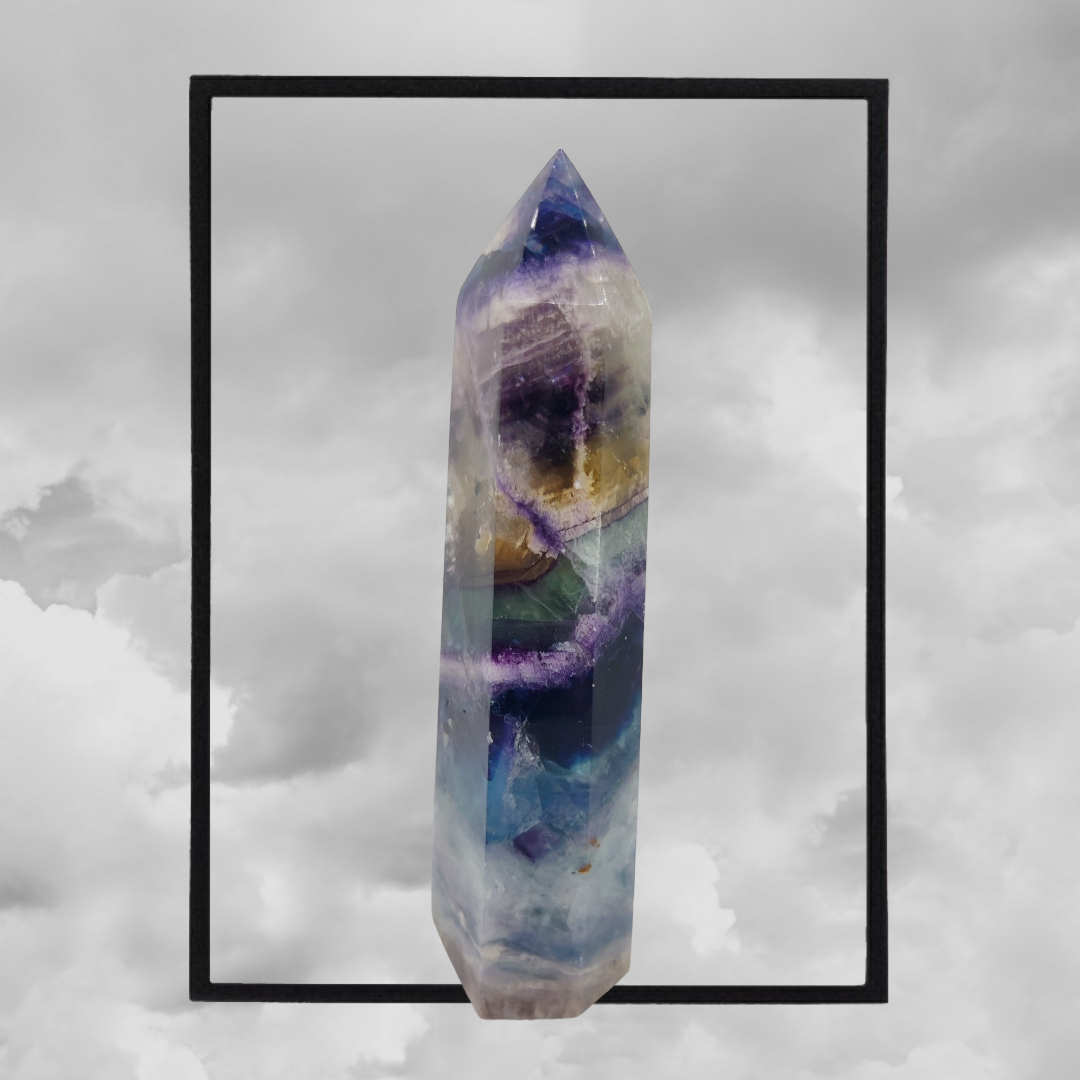 Amazing large flourite tower