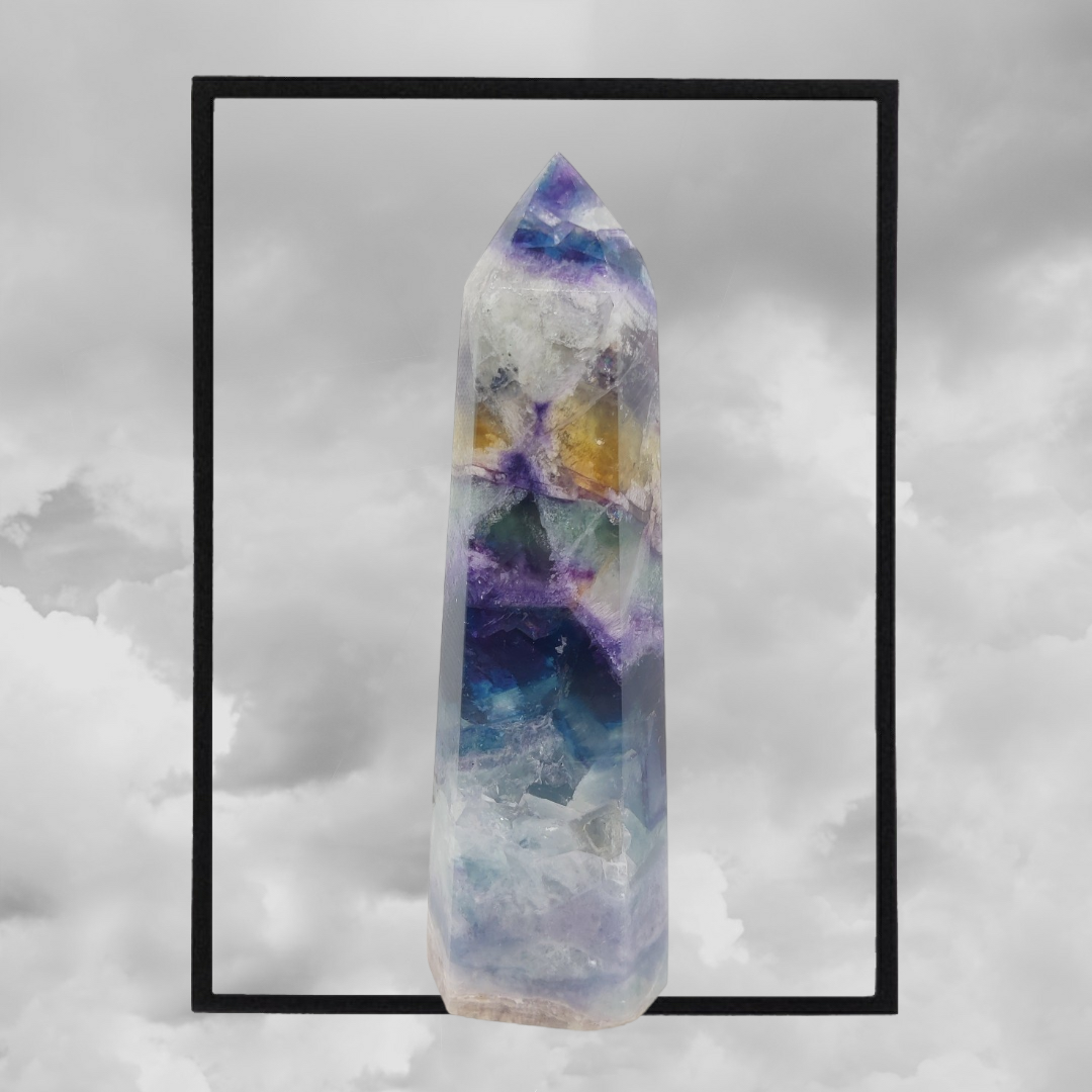 Amazing large flourite tower