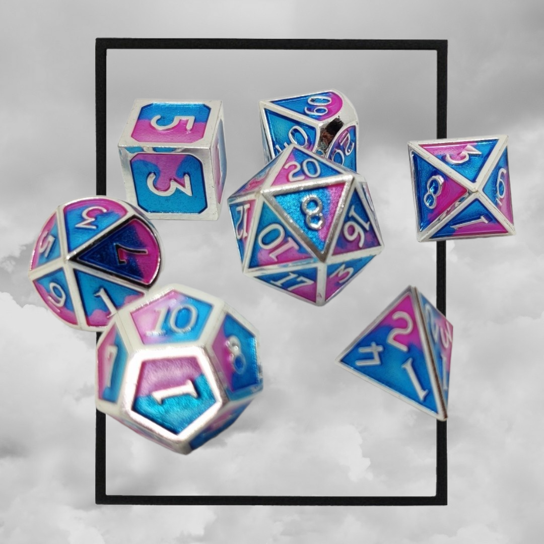 Rpg dnd dice set - bubblegum pop