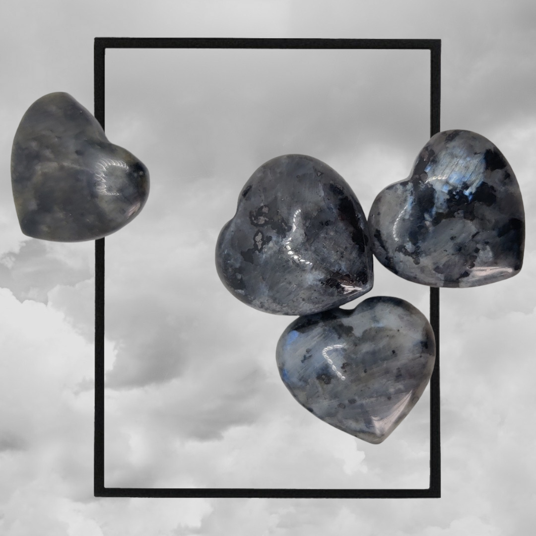 labradorite hearts