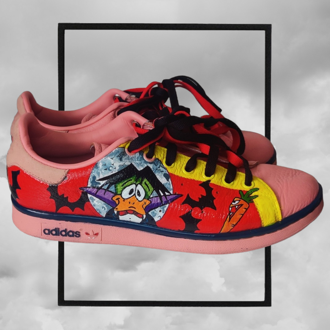 One of a kind count duckula adidas trainers.