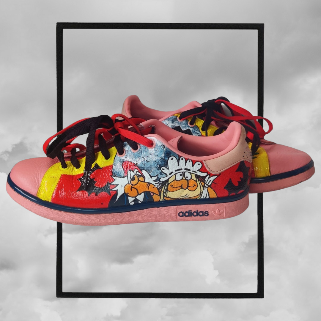 One of a kind count duckula adidas trainers.