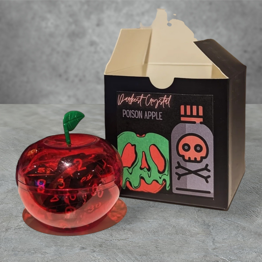 "Poison apples" tabletop roleplay gaming dice perfect for DND gaming