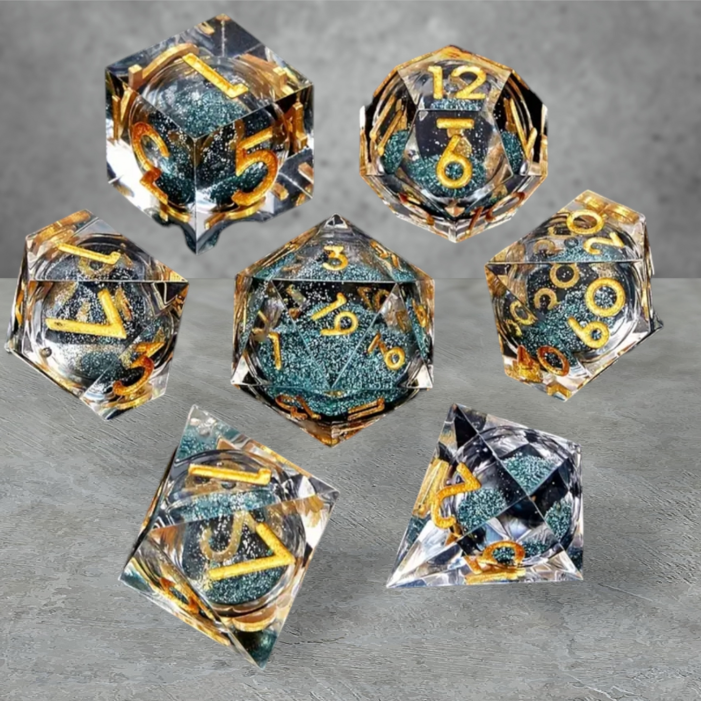 "night sky" tabletop roleplay gaming dice gift set