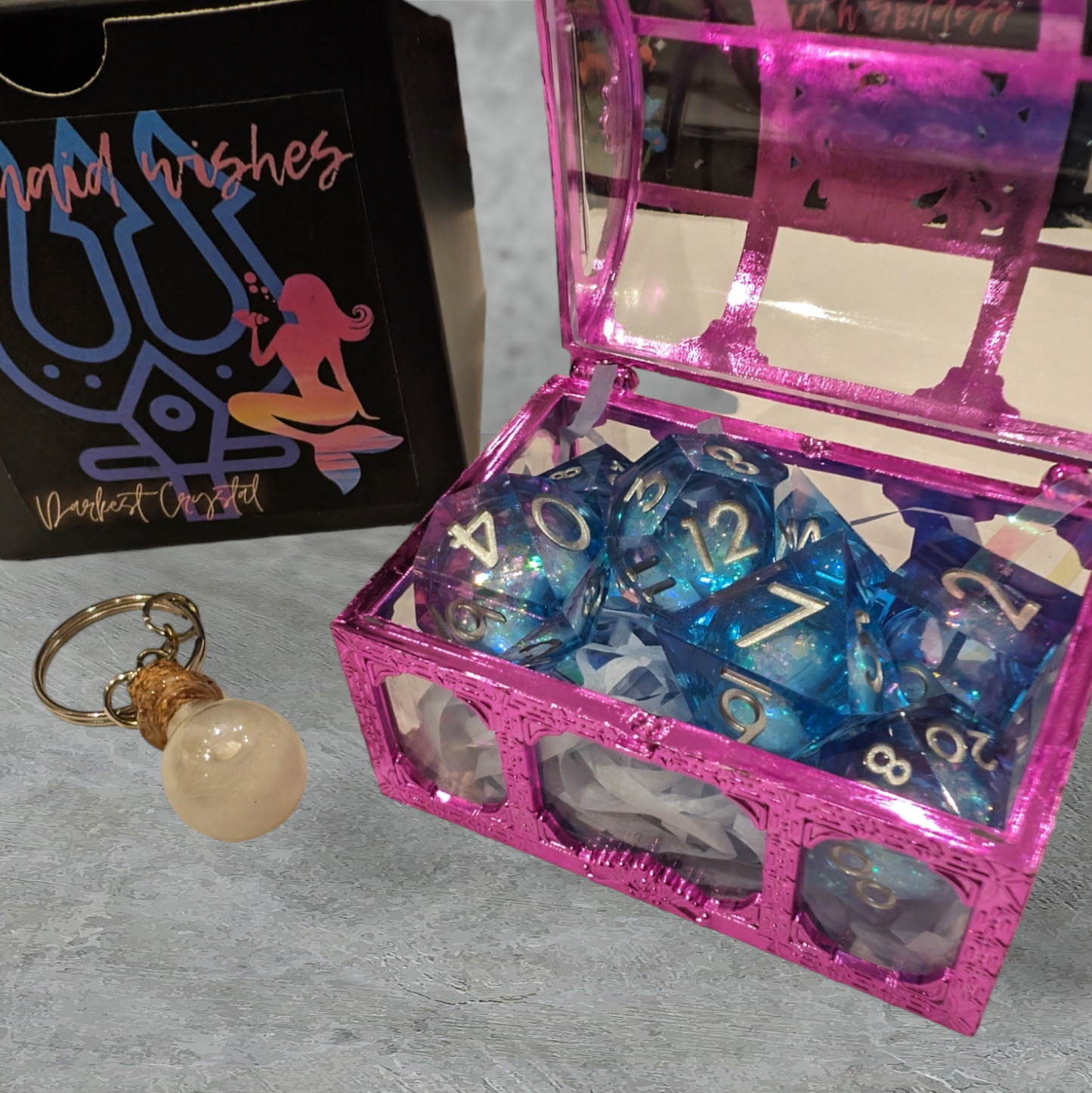 "mermaid wishes" liquid core D&D tabletop roleplay gaming dice