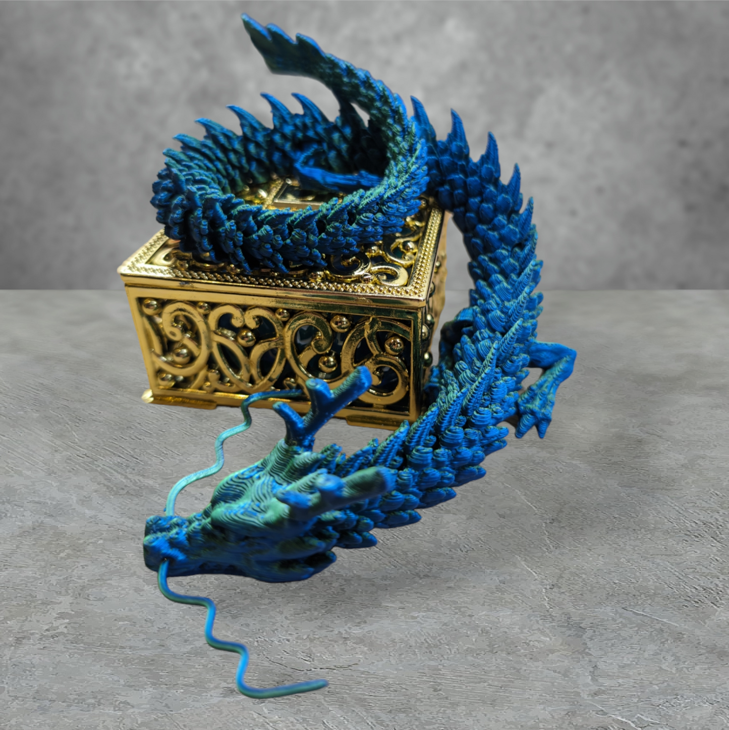 "water dragon" 3d dragon tabletop roleplay gaming dice gift set