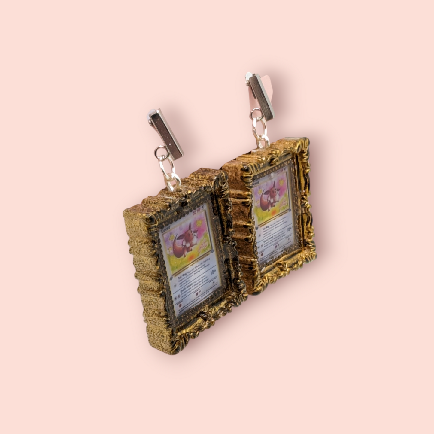 Eevee hall of fame frame earrings