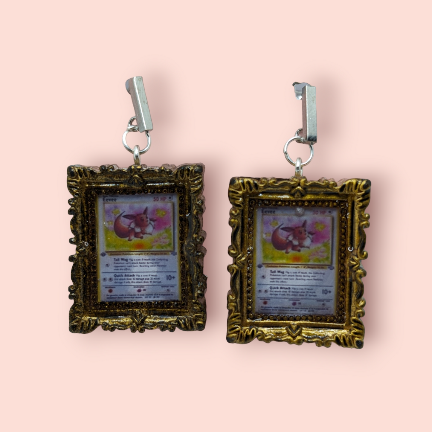 Eevee hall of fame frame earrings