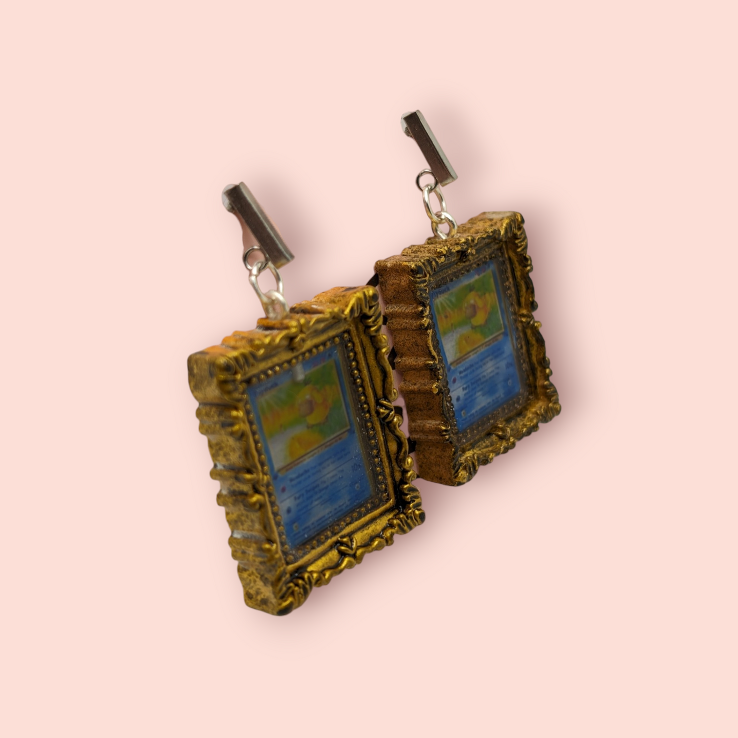 Psyduck hall of fame frame earrings