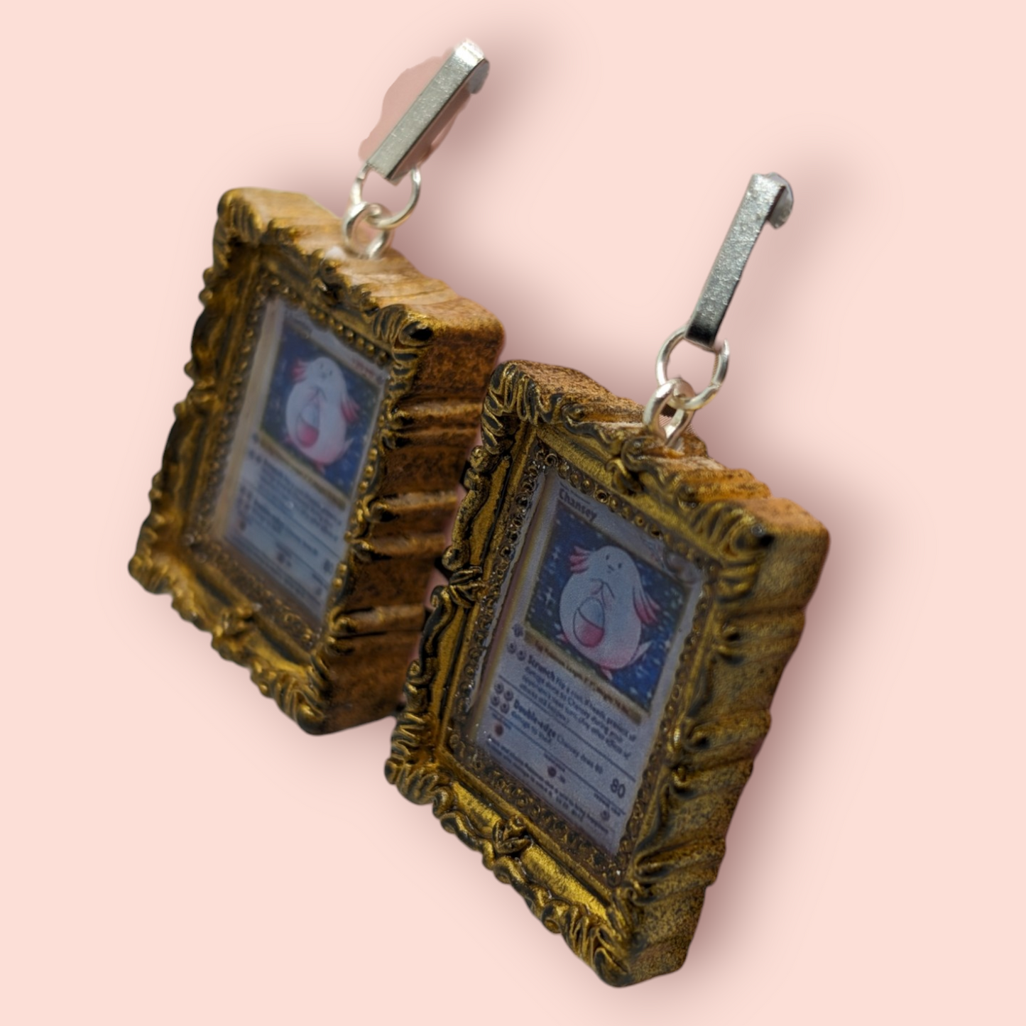 Chansey hall of fame frame earrings