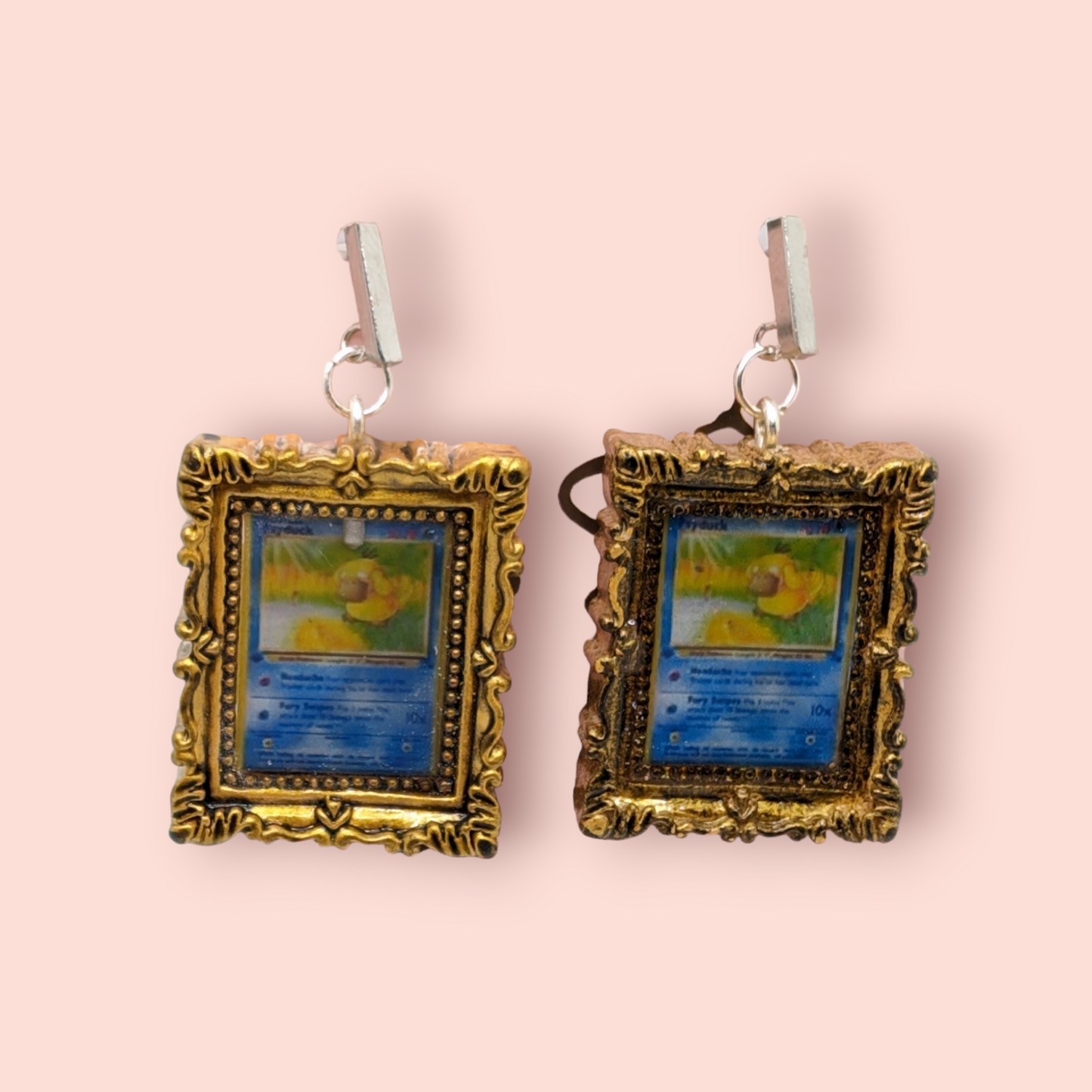 Psyduck hall of fame frame earrings